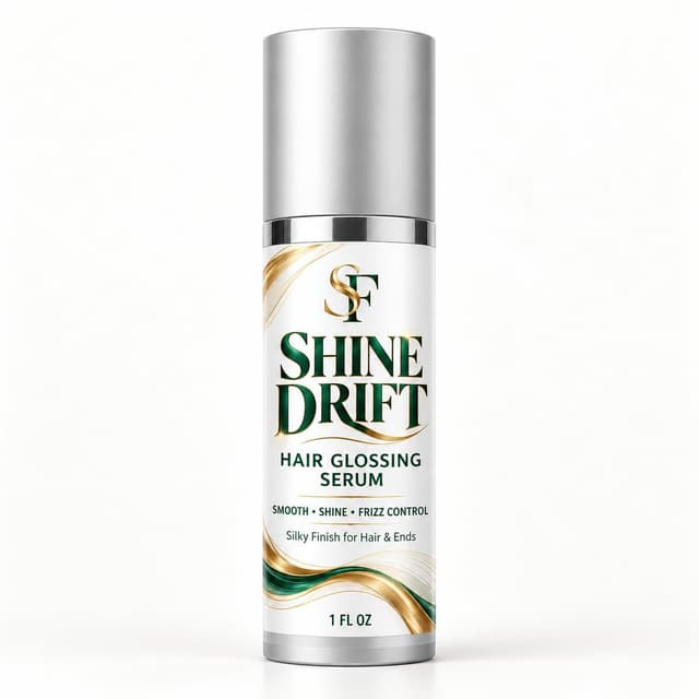 Shine Drift Hair Glossing Serum for Frizzy Hair, Hair Shine Serum for Smooth, Silky Hair, Frizz Control & Flyaways, Glossy Hair Finishing Serum for Dry Ends, 1 Fl Oz