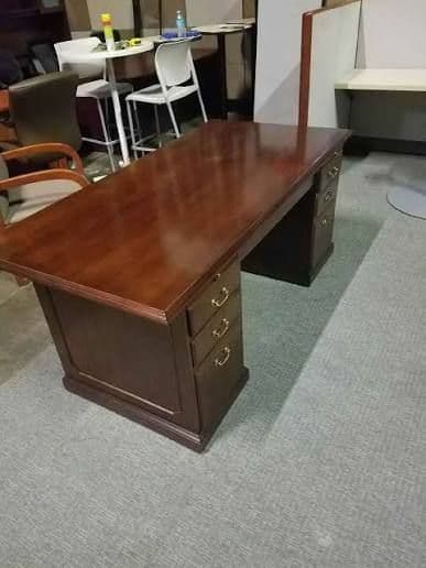 wooden study desk