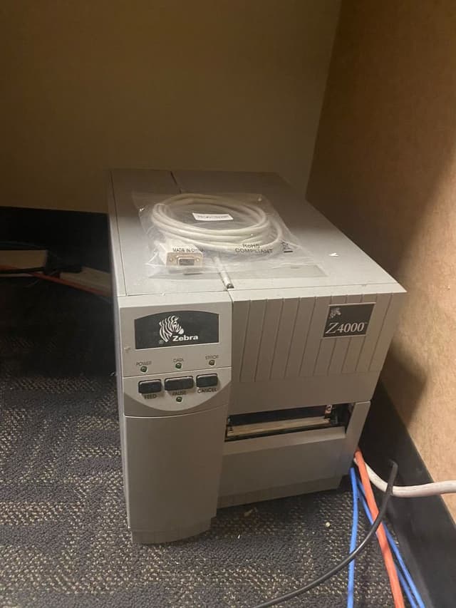 Zebra Z4000 Industrial Label Printer