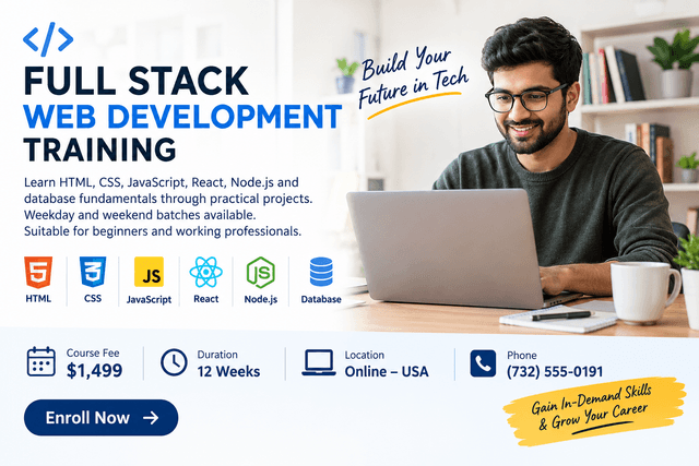 FULL STACK WEB DEVELOPMENT TRAINING